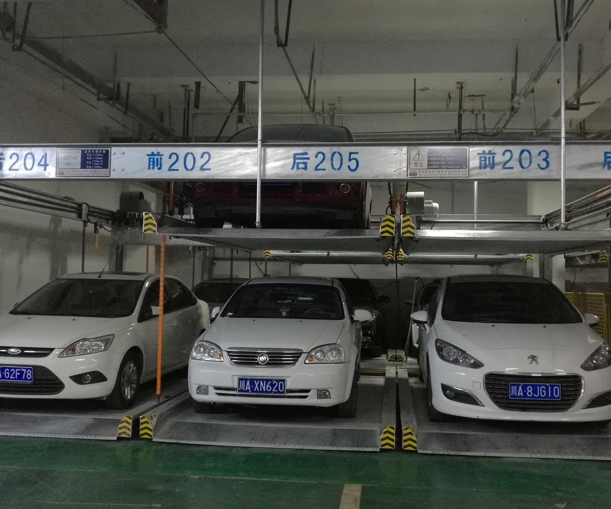 望謨二層升降橫移機械停車位